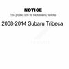 Kugel Front Wheel Bearing And Hub Assembly Pair For 2008-2014 Subaru Tribeca K70-100306